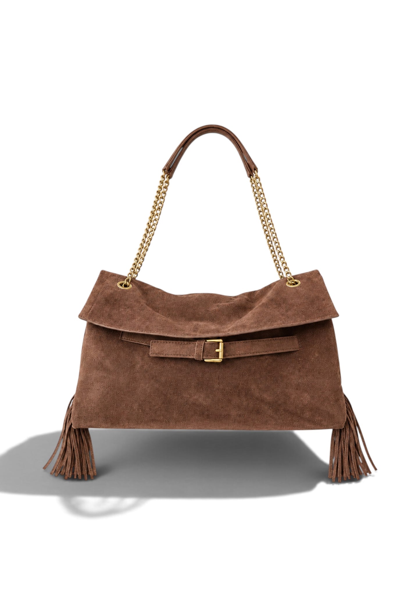 NUNZIA - Borsa Boho Chic Cuoio