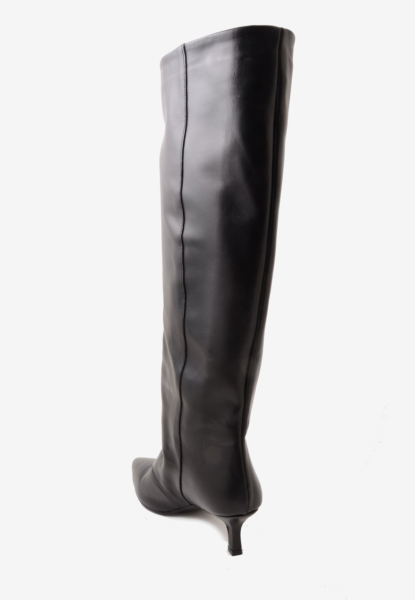 DIVINE FOLLIE - Stivale Alto Tacco Basso Nero