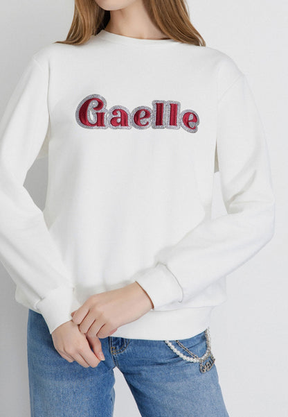 GAELLE - Felpa paricollo Off White
