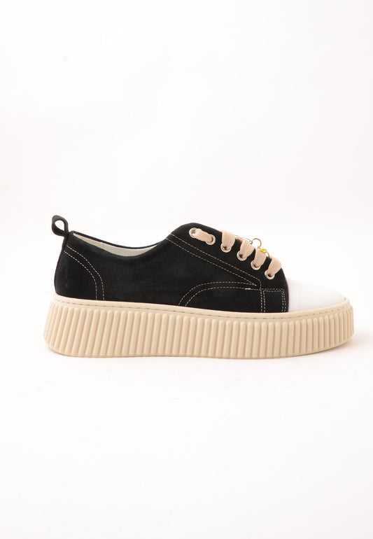 DIVINE FOLLIE - Sneakers Camoscio Nero