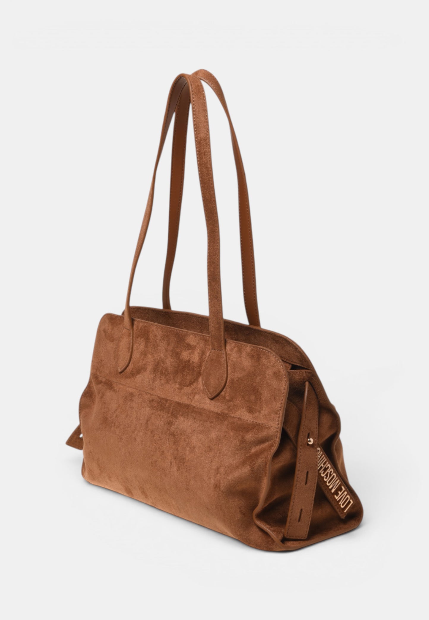 LOVE MOSCHINO - Shopping Bag Love In Camoscio Cuoio