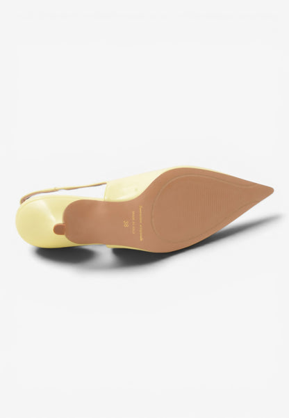 DIVINE FOLLIE - Slingback Vernice Giallo