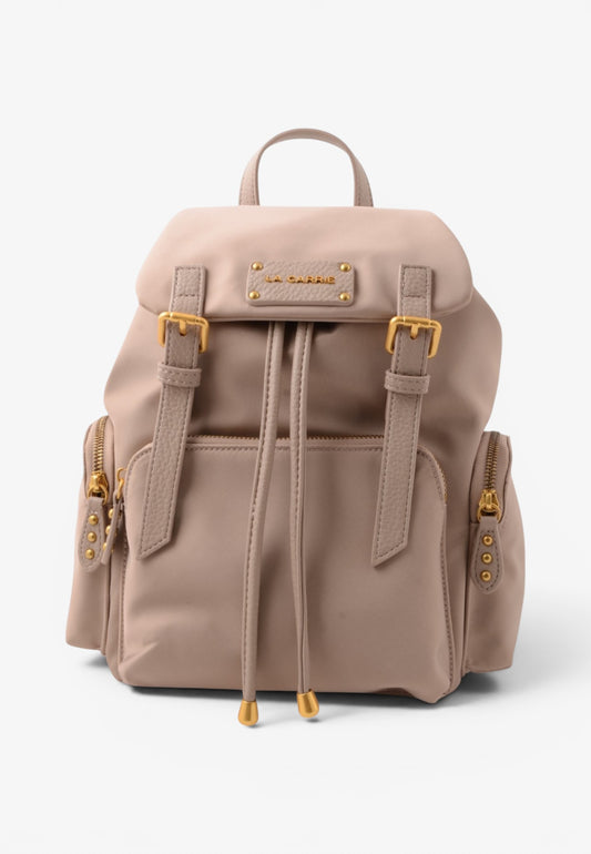 LA CARRIE - Zaino Dark Nylon Taupe