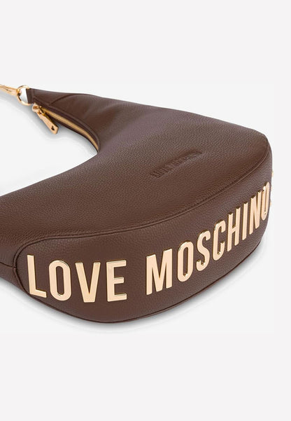 LOVE MOSCHINO - Borsa a Spalla Tmoro Lettering Oro