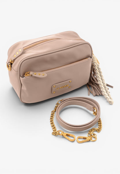 LA CARRIE - Borsetta a Tracolla DARK NYLON Taupe