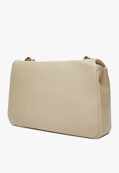 LOVE MOSCHINO - Borsa A Tracolla Gold Clip Avorio