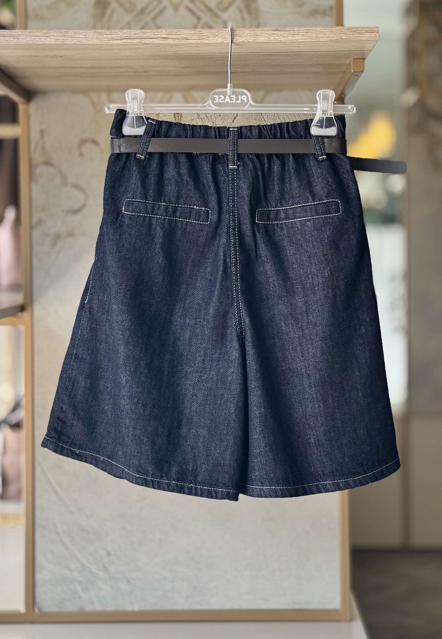 PLEASE - Bermuda Denim Scuro