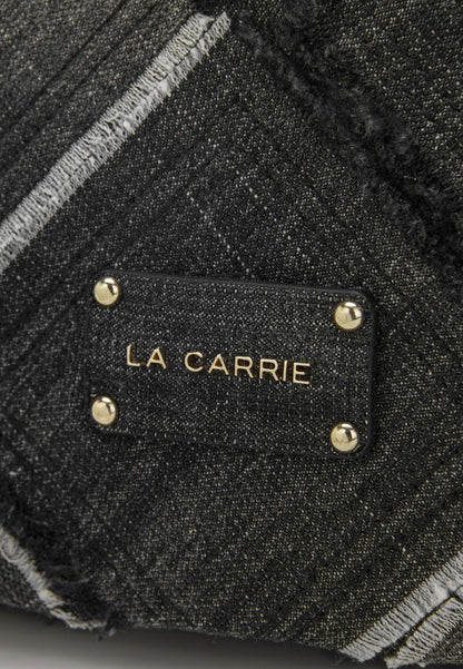 LA CARRIE - Borsa a Spalla In canvas ISABEL CROSS Nero