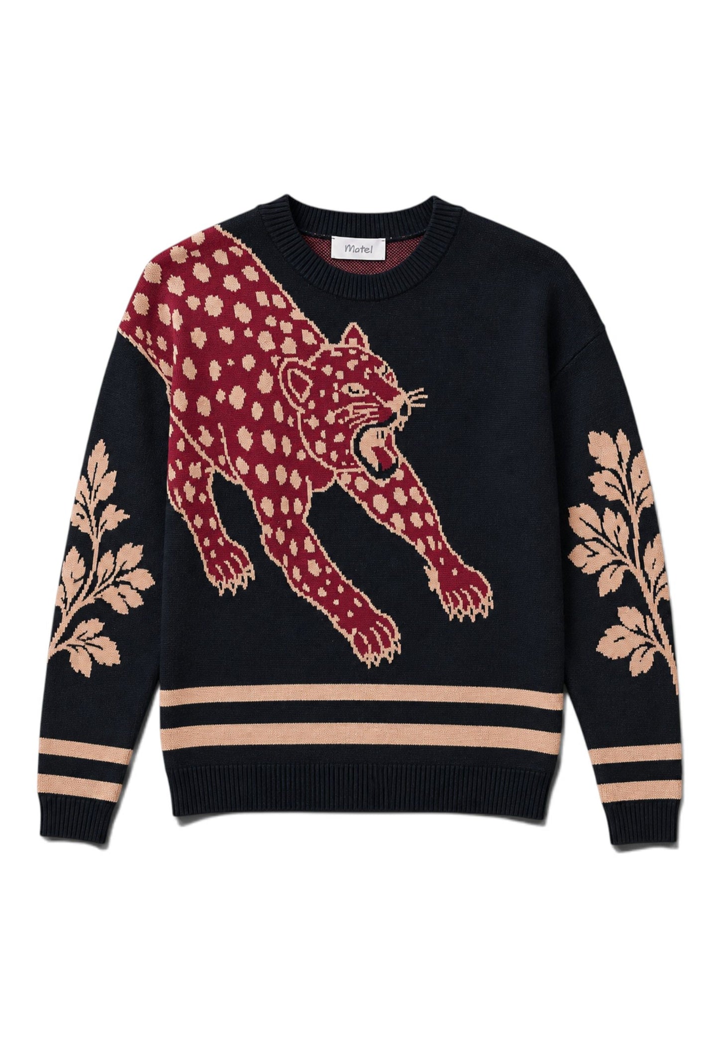 MOTEL - Maglione Crewneck Tigre Nero