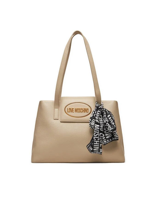 LOVE MOSCHINO - Shopping Bag Foulard Ivory