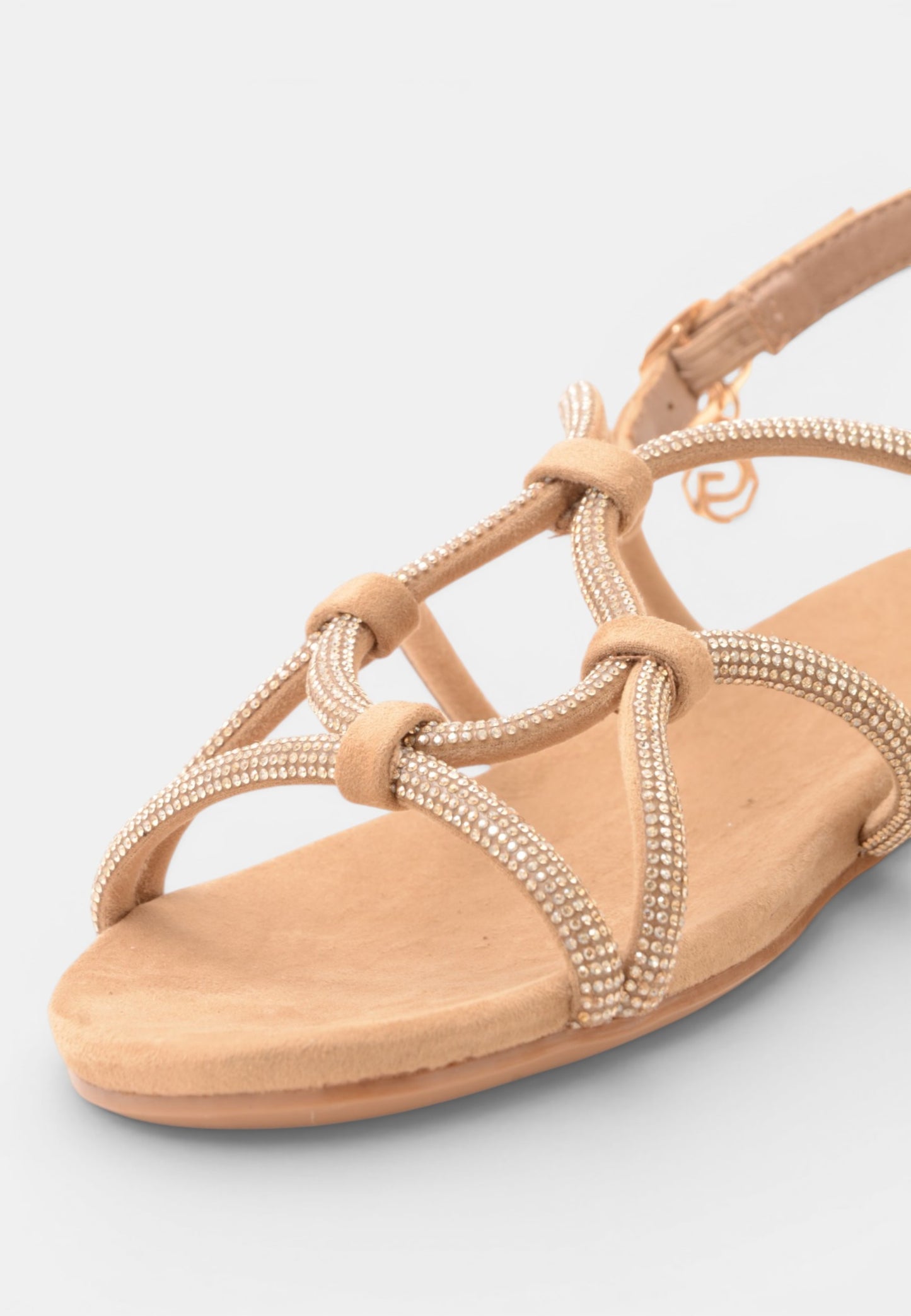 GOLD&GOLD - Sandalo Multi strass Oro