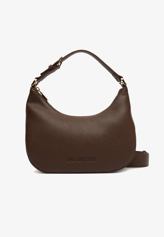 LOVE MOSCHINO - Borsa Hobo Lettering Moro