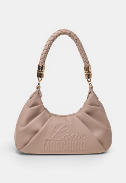 LOVE MOSCHINO - Borsa A Spalla Signature Taupe