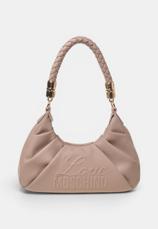 LOVE MOSCHINO - Borsa A Spalla Signature Taupe