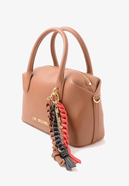 LOVE MOSCHINO - Borsa A Mano VERA PELLE Cammello
