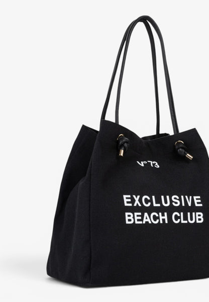V73 - Shopping Beach Bag Exclusive Nero