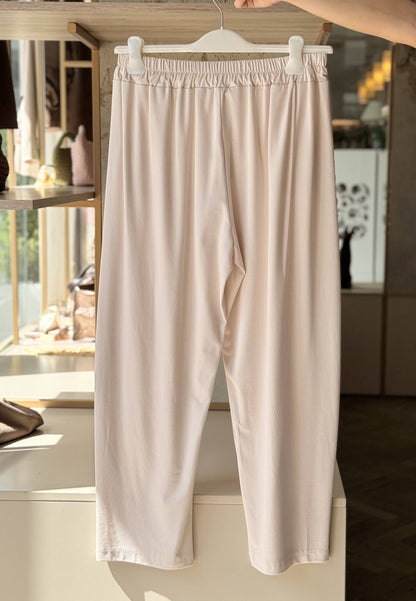 SUSY STAR CURVY - Completo Blusa V + Pantaloni Rosa Nude