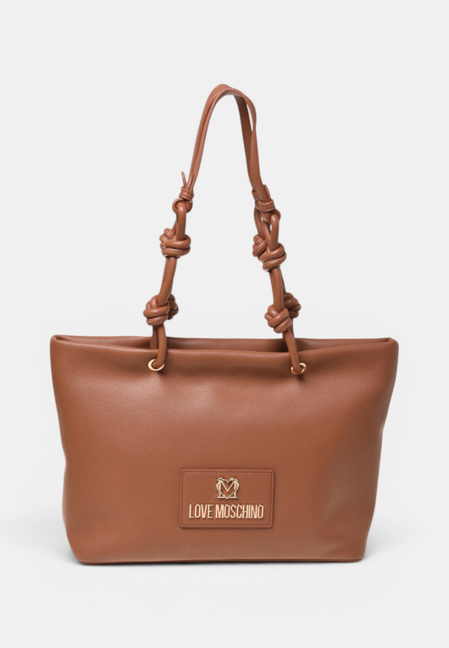 LOVE MOSCHINO - Shopping Bag Nodo Cuoio