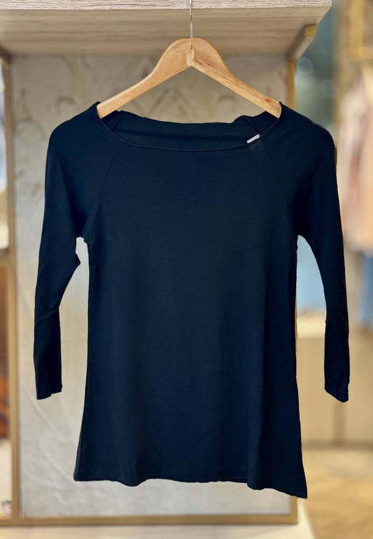 MARYLEY - Maglia Basic Nero