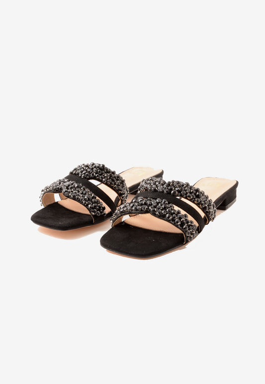 GOLD&GOLD - Ciabatta Strass Nero
