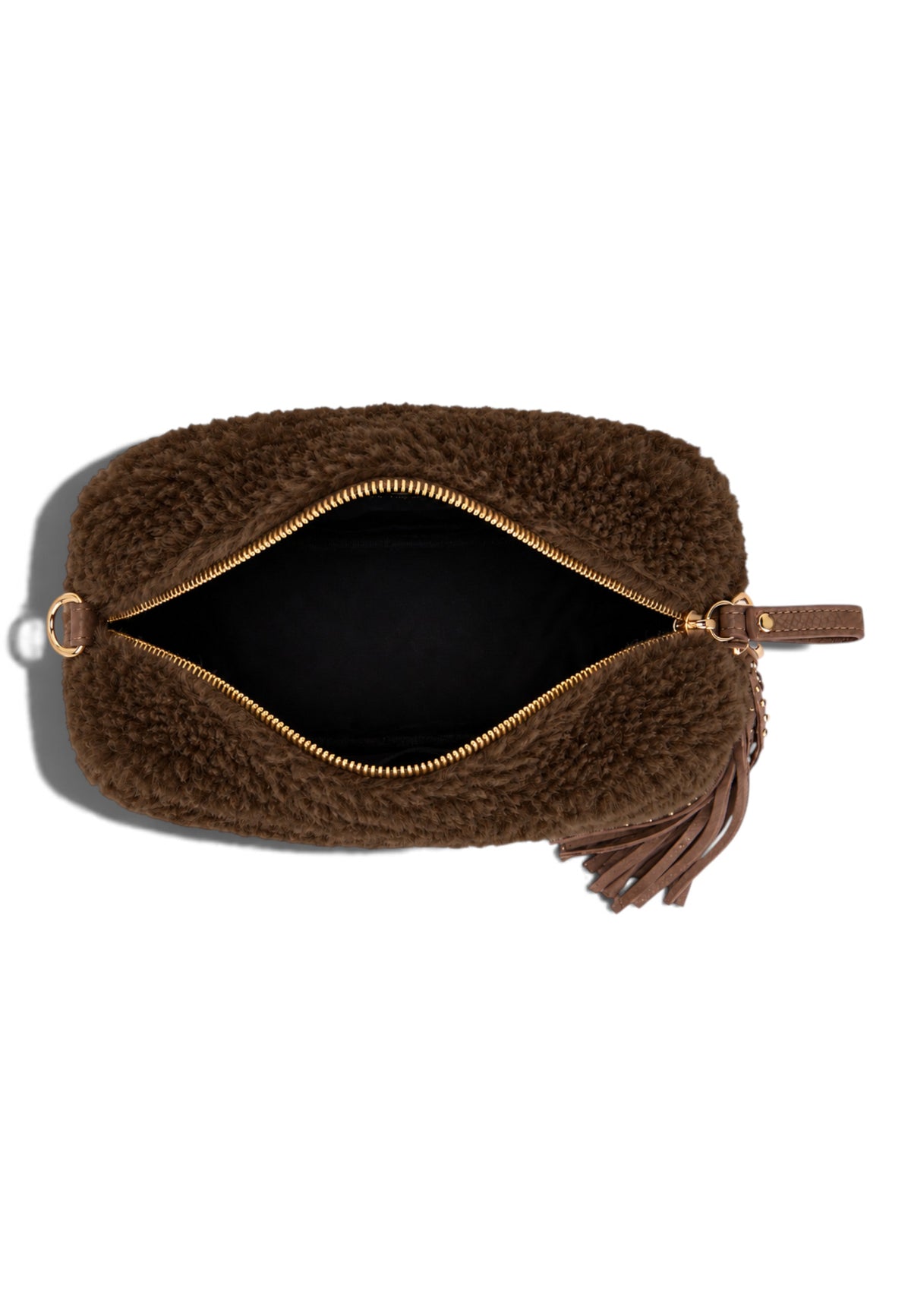 LA CARRIE - Borsa A Tracolla TEDDY ECO FUR Marrone