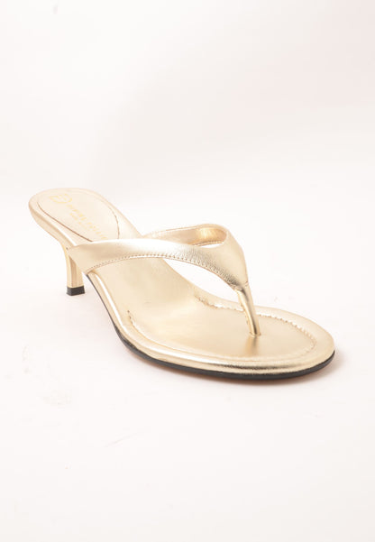 DIVINE FOLLIE - Sandalo Infradito Platino