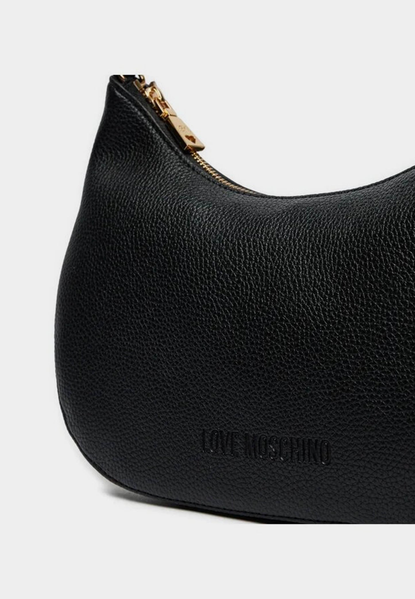 LOVE MOSCHINO - Borsa A Spalla Hobo Lettering Nero