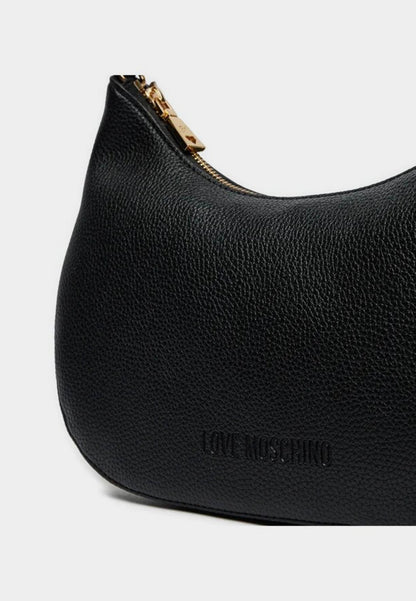 LOVE MOSCHINO - Borsa A Spalla Hobo Lettering Nero