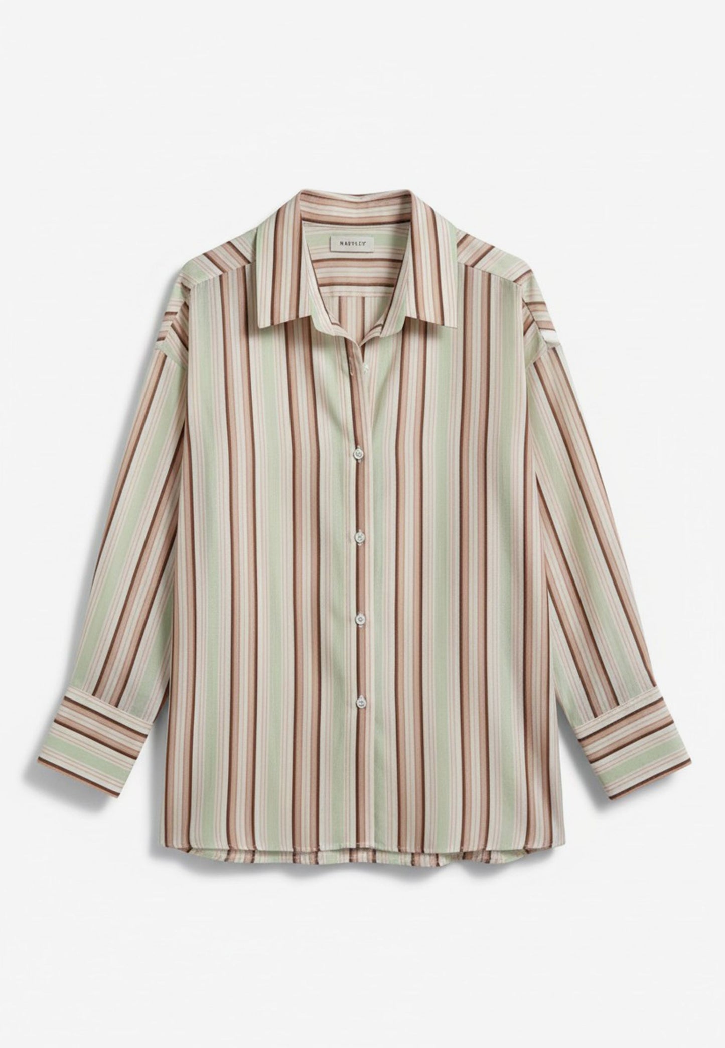 MARYLEY - Camicia Over A Righe Multicolor