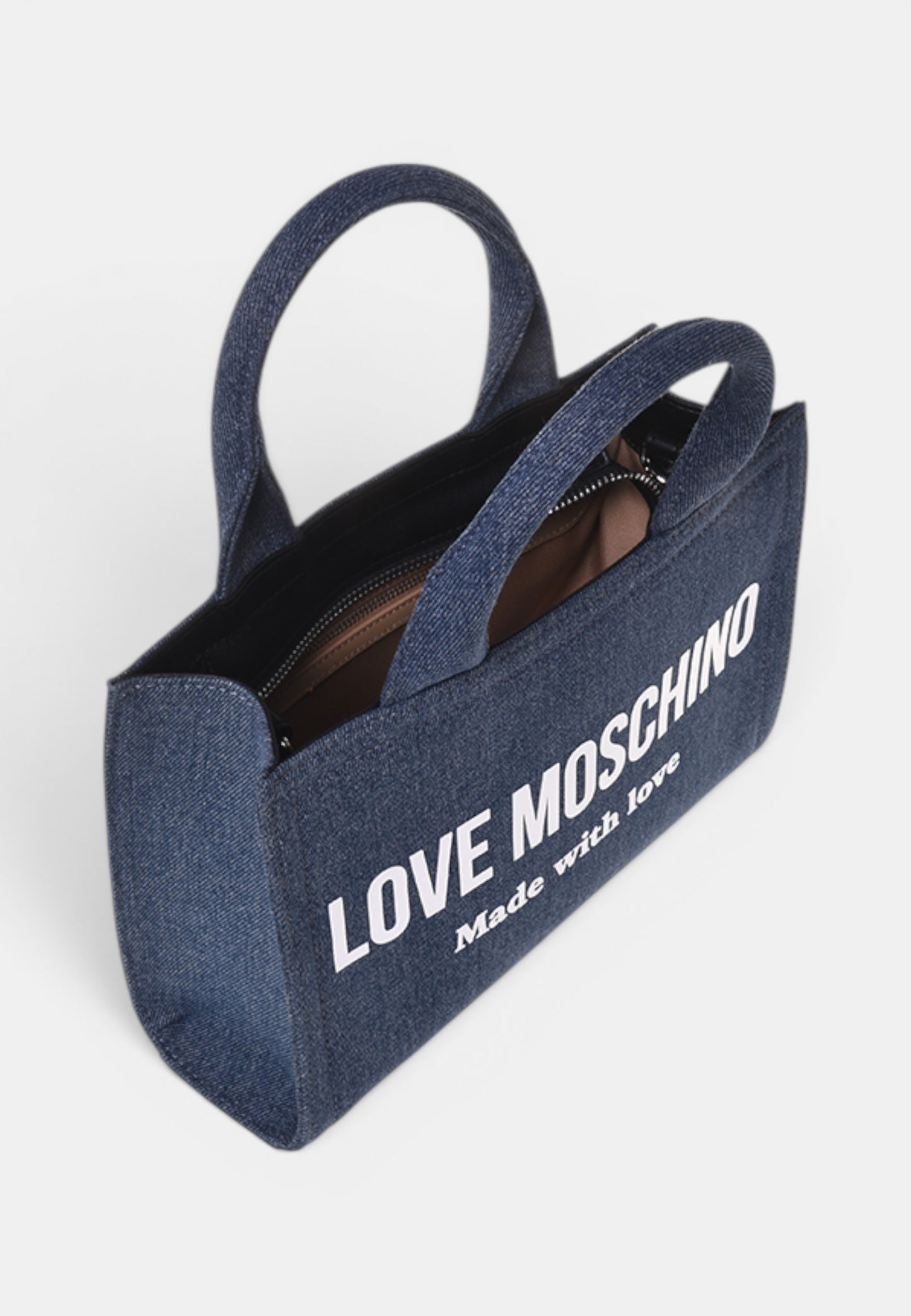 LOVE MOSCHINO - Borsetta A Mano Signature Denim