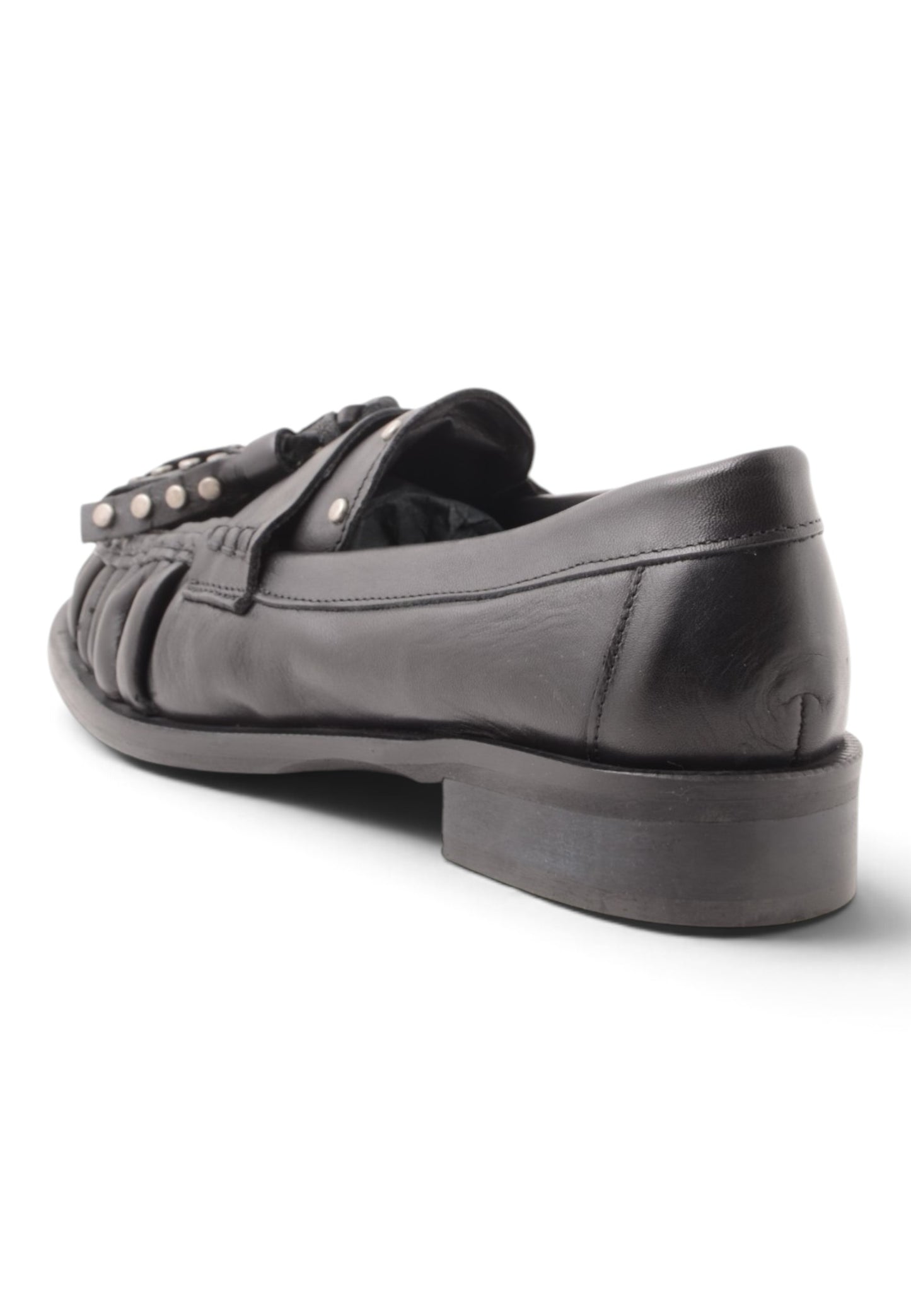 DIVINE FOLLIE - Mocassino In Vera Pelle Nero