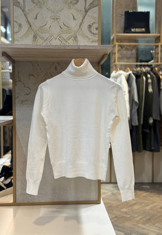 NUNZIA - Maglia Dolcevita Avorio