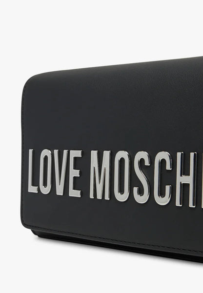 LOVE MOSCHINO - Borsetta A Tracolla Lettering Nero