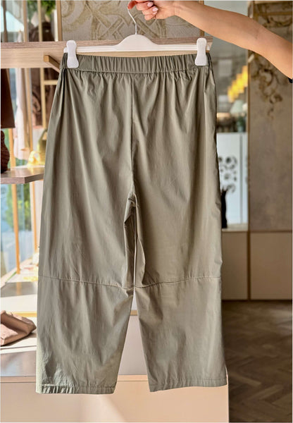 SUSY STAR CURVY - Completo Vela Blusa + Pantaloni Verde Militare
