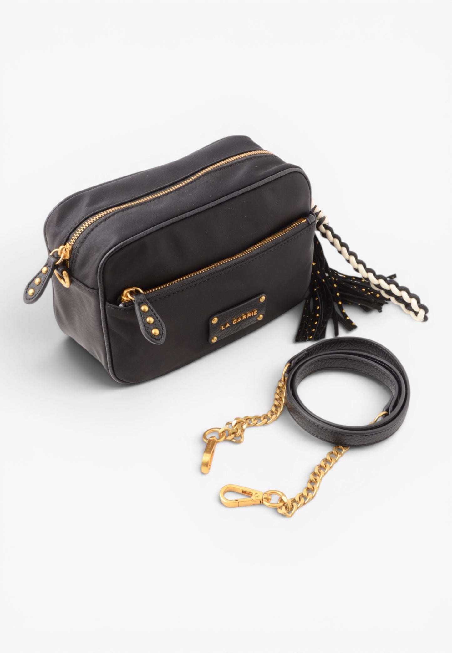 LA CARRIE - Borsetta a Tracolla DARK NYLON Nero