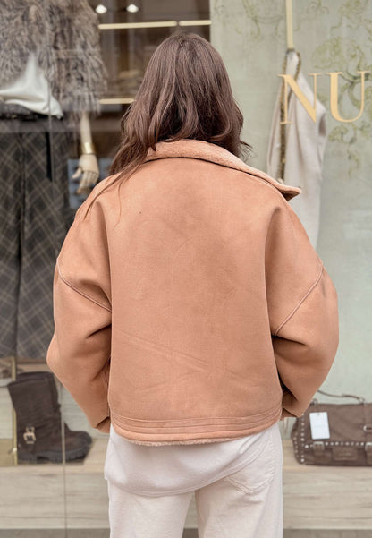 ALEX & MAX - Giubbotto In Ecomontone Camel