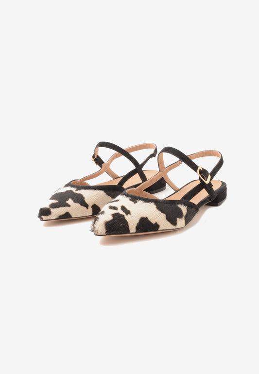 DIVINE FOLLIE - Slingback Cavallino Muccato Nero