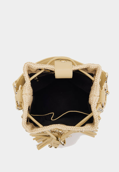 LA CARRIE - Secchiello Piccolo Mirror Raffia Naturale