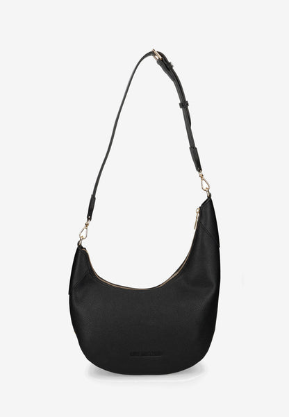 LOVE MOSCHINO - Borsa a Spalla Nero Lettering Oro