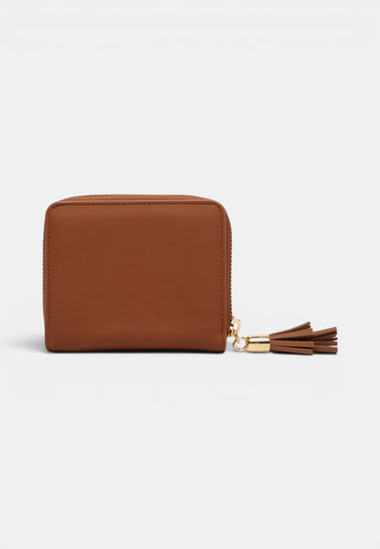 LOVE MOSCHINO - Portafoglio Piccolo Zip Around Cuoio