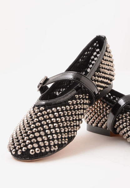 DIVINE FOLLIE - Ballerina Strass Nera