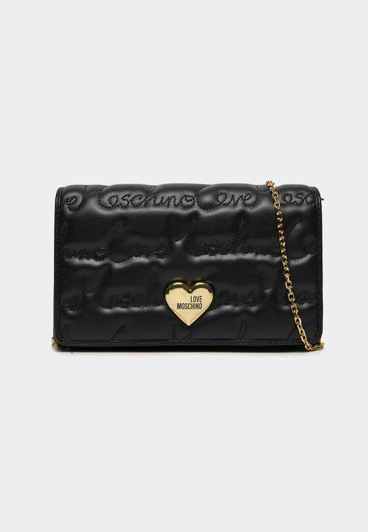 LOVE MOSCHINO - Love Writing Shoulder Bag Black