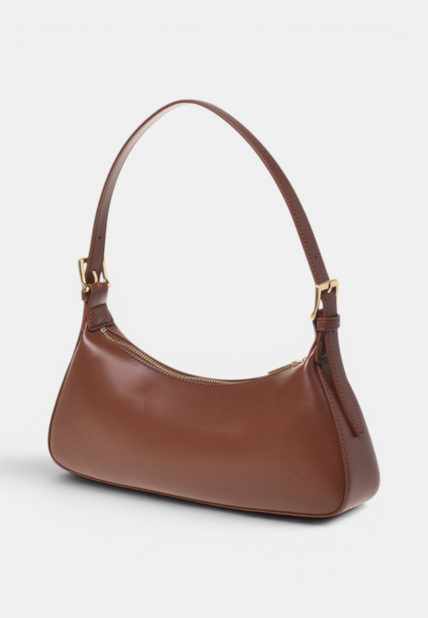 LOVE MOSCHINO - Borsetta A Spalla Logo Brand Marrone
