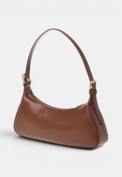 LOVE MOSCHINO - Borsetta A Spalla Logo Brand Marrone