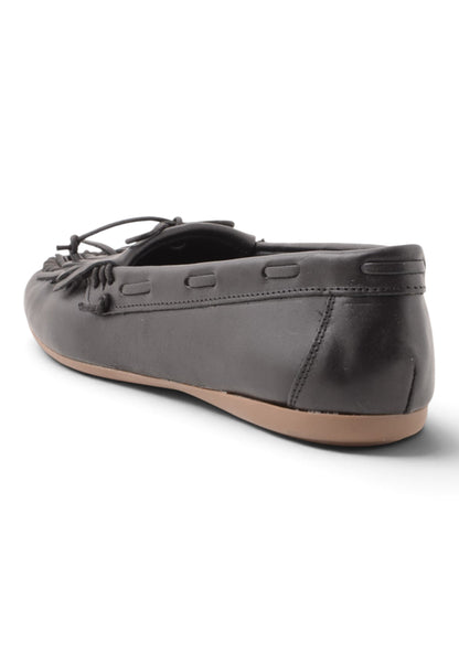 DIVINE FOLLIE - Mocassino Con Frangia e Laccetto Nero