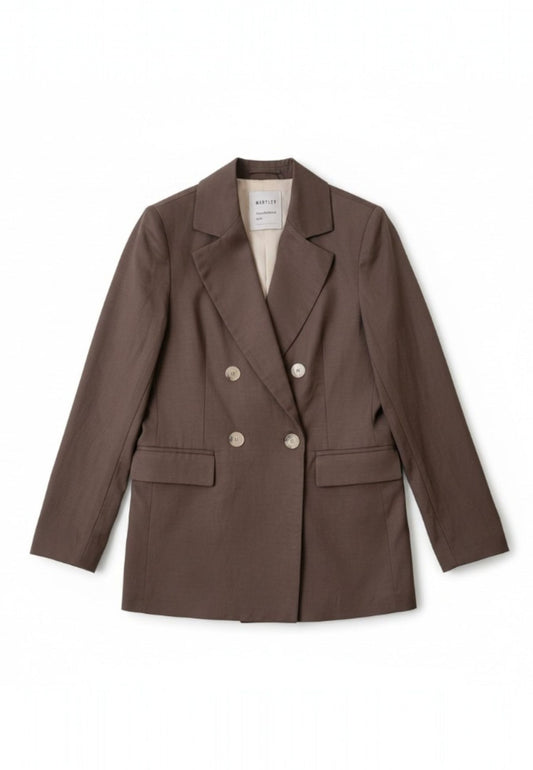 MARYLEY - Blazer Doppiopetto Marrone