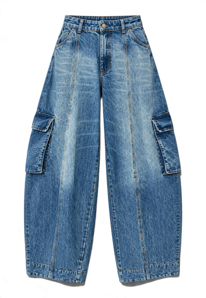 MOTEL - Jeans Barrel Tascone Denim