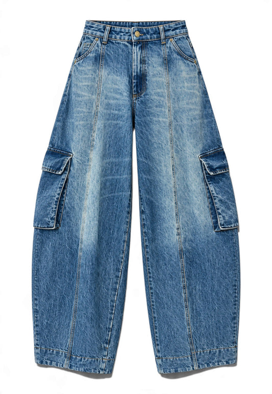 MOTEL - Jeans Barrel Tascone Denim