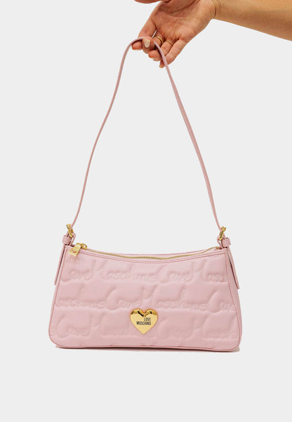 LOVE MOSCHINO - Love Writing Shoulder Bag Pink