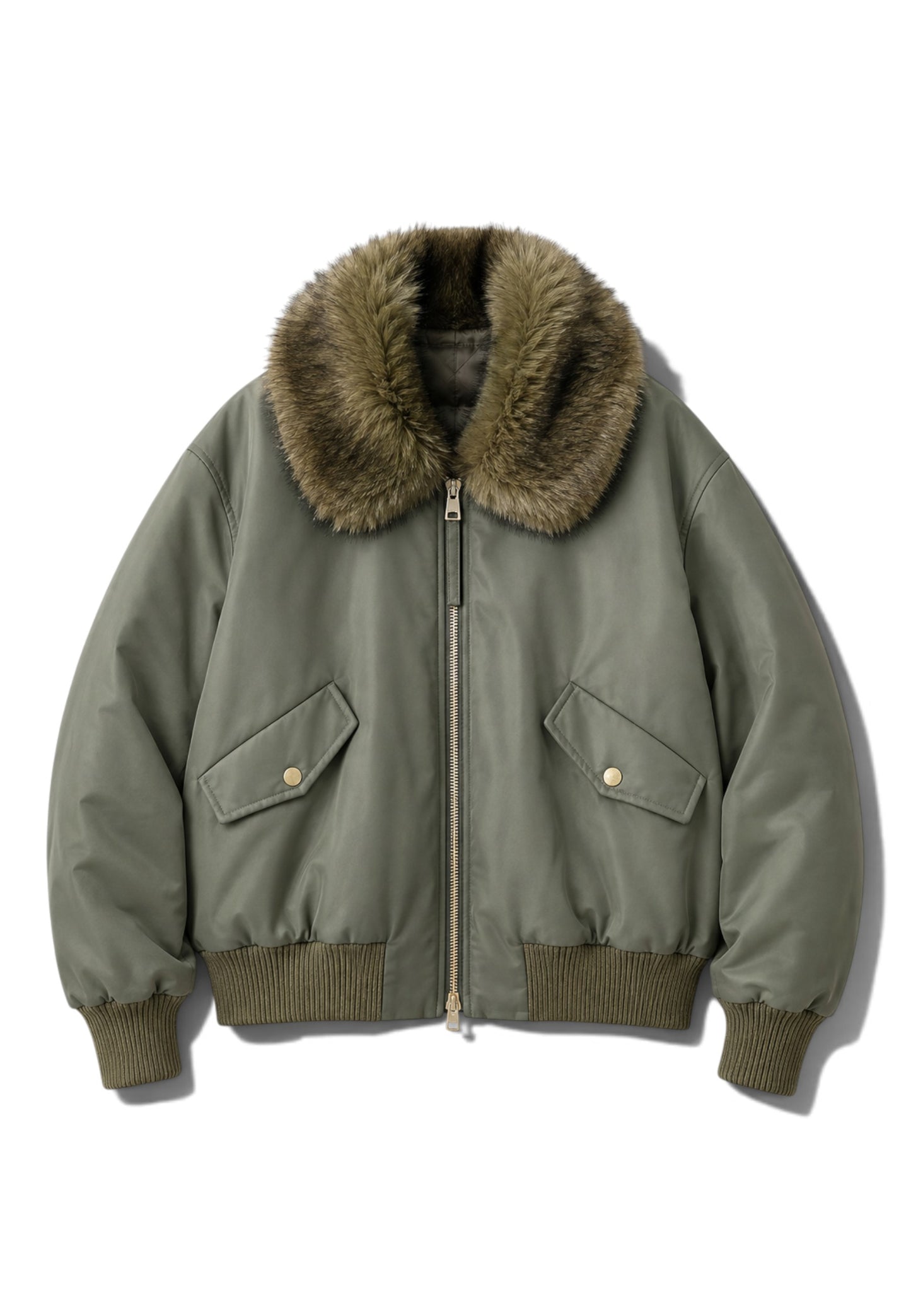 MOTEL - Giacca Bomber Imbottita Verde Oliva